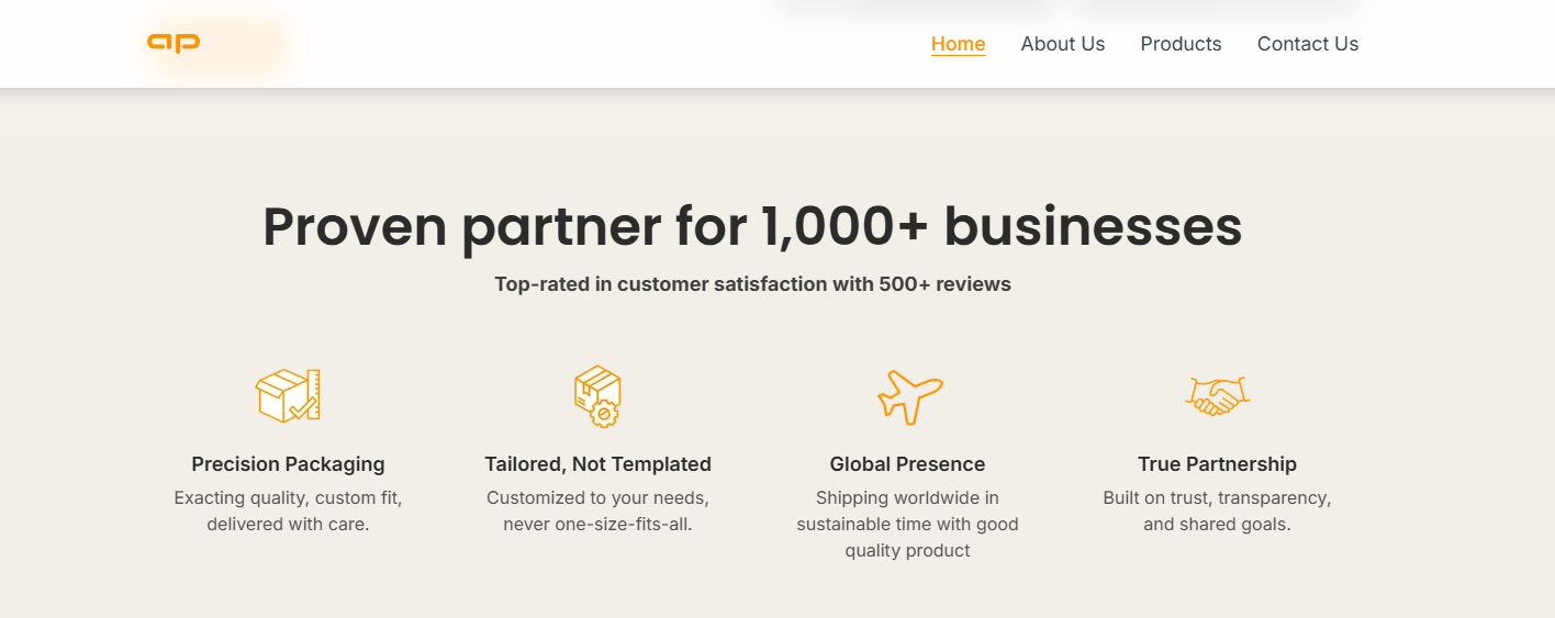 Akshar Packs pricing and business context screen